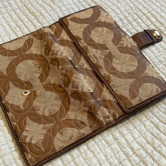 Vintage Coach leather and canvas wallet - Picture 3 of 14